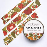Our tomato washi is a lightweight decorative tape printed on mulberry paper. It is removable and leaves no residue, making it perfect for scrapbooking, stationery, crafts and more.