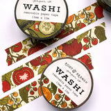 Our tomato washi is a lightweight decorative tape printed on mulberry paper. It is removable and leaves no residue, making it perfect for scrapbooking, stationery, crafts and more.