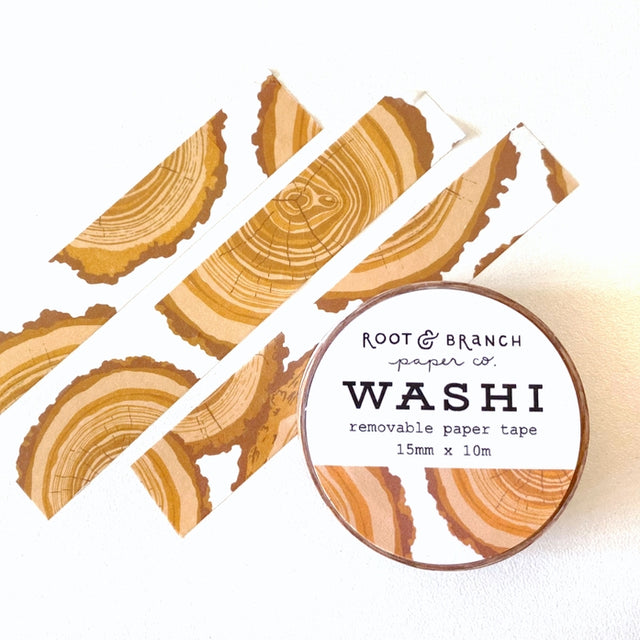 Root and Branch Paper Co Tree Rings Washi Tape