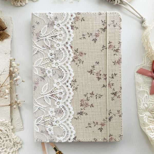 leelajournals Rose & Lace Notebook A5