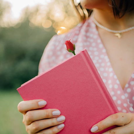 Roses Are Read Flower Bookmarks
