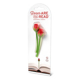 Roses Are Read Flower Bookmarks