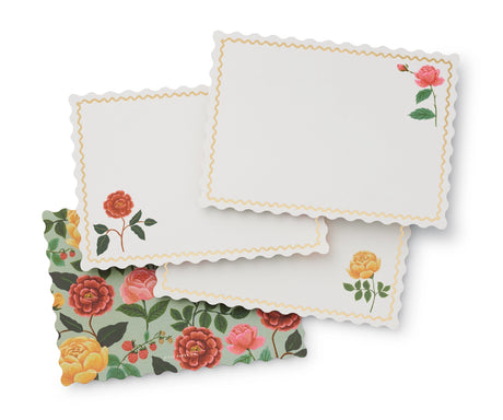 Stationery set with 12 note cards and envelopes. Three different designs for the notes.

Dimensions: 7 x 5 x 1.1 in (17.8 x 12.7 x 2.9 cm)