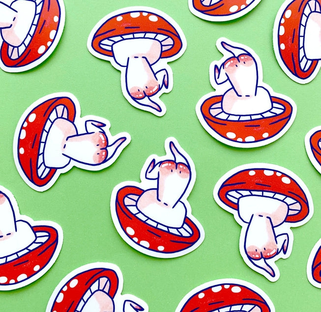 Rosy Mush Vinyl Sticker