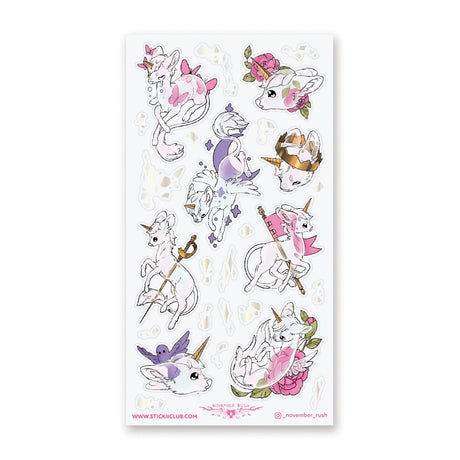 🌹👑 You can’t have a land of unicorns without having a court of Unicorns. It’s Unicorn Law ya know! @_november_rush shows off some of the members from flower-crowned beauties to royal warriors, each one is serving looks with crowns, roses, and plenty of sparkles. The fact they’re ghosts is none of your business.. 👀