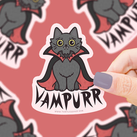 Vampire Cat just wants a little taste of your delicious blood. How can you say no when he's looking at you like that?