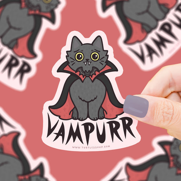 Vampire Cat just wants a little taste of your delicious blood. How can you say no when he's looking at you like that?