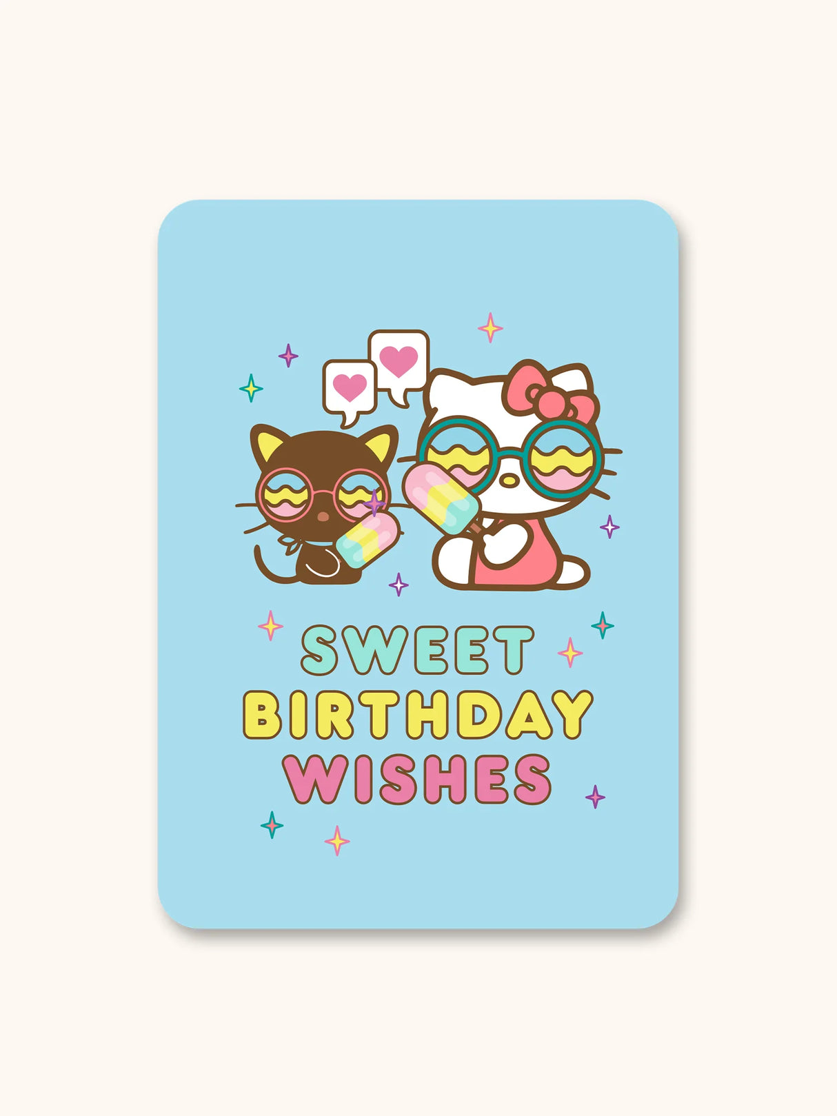 Hello Kitty and Friends Beach Party Happy Birthday Deluxe Greeting Card