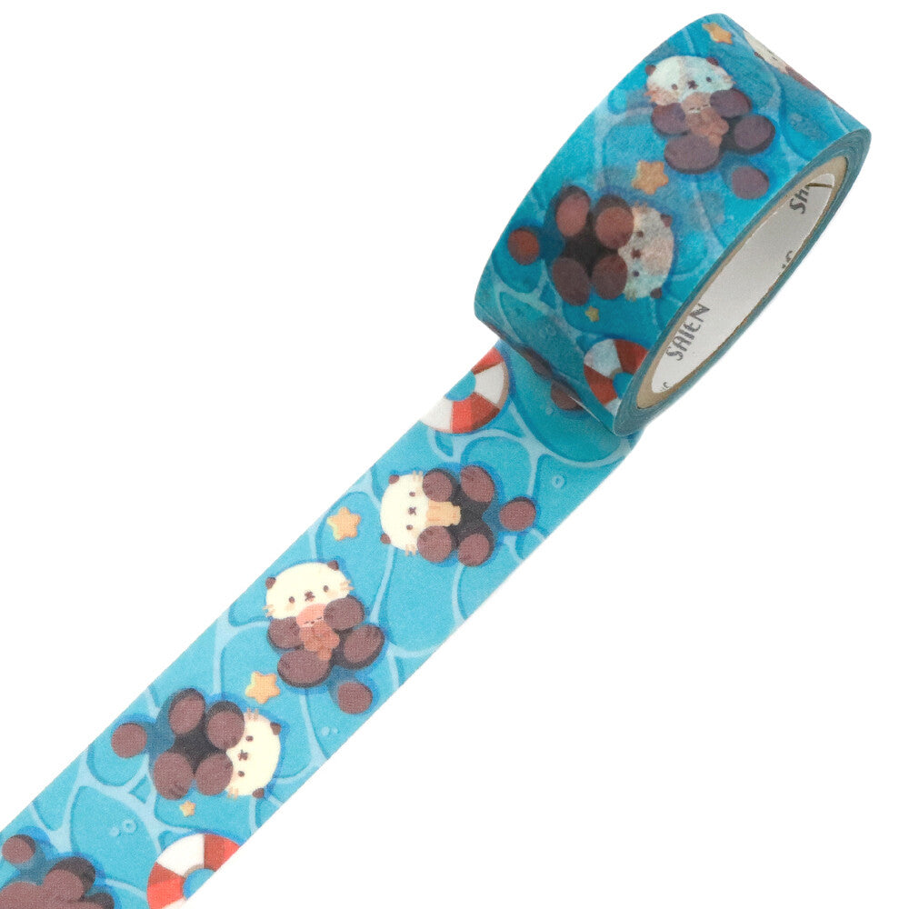 Sized at 20mm × 7m, this tape is perfect for beach‑themed spreads, summer journaling, scrapbooks, and happy mail. A small ribbon of seaside serenity, carried by one very adorable otter.