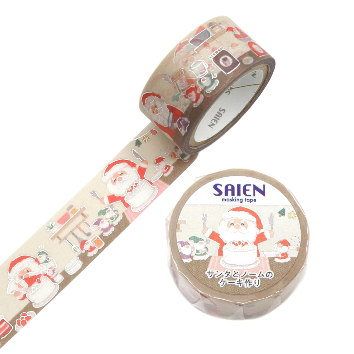 SAIEN - Santa and Gnome Cake Making Washi Tape



A cute cake-making world featuring Santa Claus and a gnome unfolds. This tape is an item that further enhances the Christmas atmosphere!

Size approx. 20mm x5m
Country of manufacture: Japan
Material / component: Paper