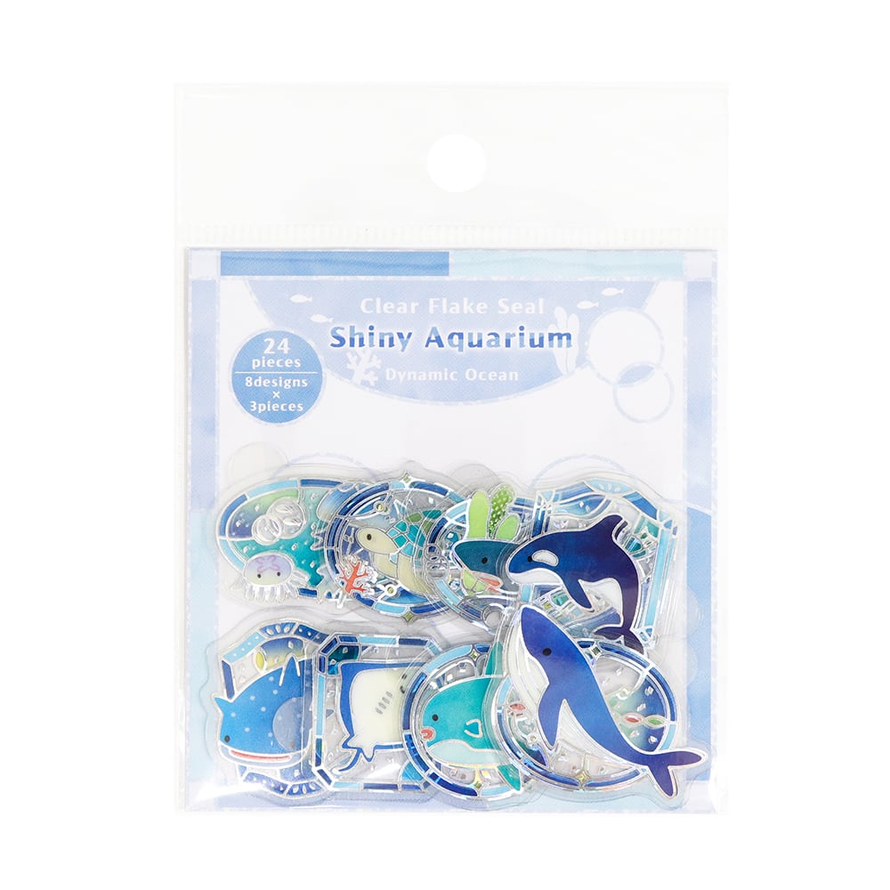 ✨ Gracefully glide through the blue world... Dynamic Ocean...

The backing paper has a handle, making it easy to peel off and simple to decorate—another great feature. It's perfect for collages of notebooks and planners, or for decorating your favorite favorite items!
