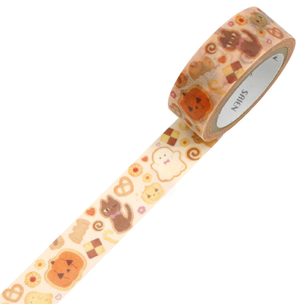 The translucent Japanese paper gives the cookies a soft, watercolor glow, making them perfect for decorating planners, journals, treat bags, party invites, and anything that needs a sprinkle of Halloween fun. It’s sweet, silly, and just the right amount of spooky.