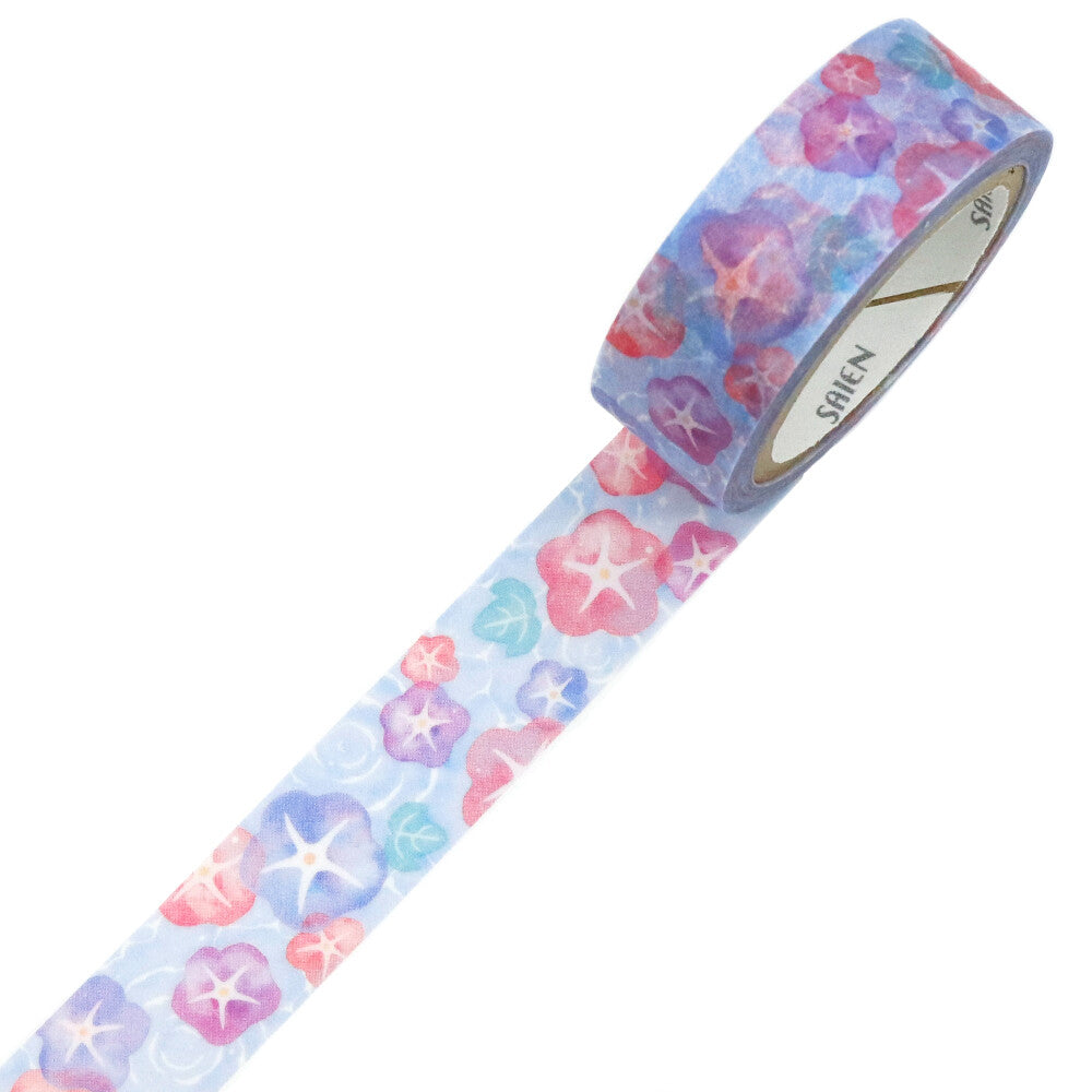 Perfect for journals, planners, letters, and seasonal crafts, this tape brings a serene breath of summer dawn to every page. A ribbon of calm beauty for anyone who loves the poetry of flowers waking with the day.