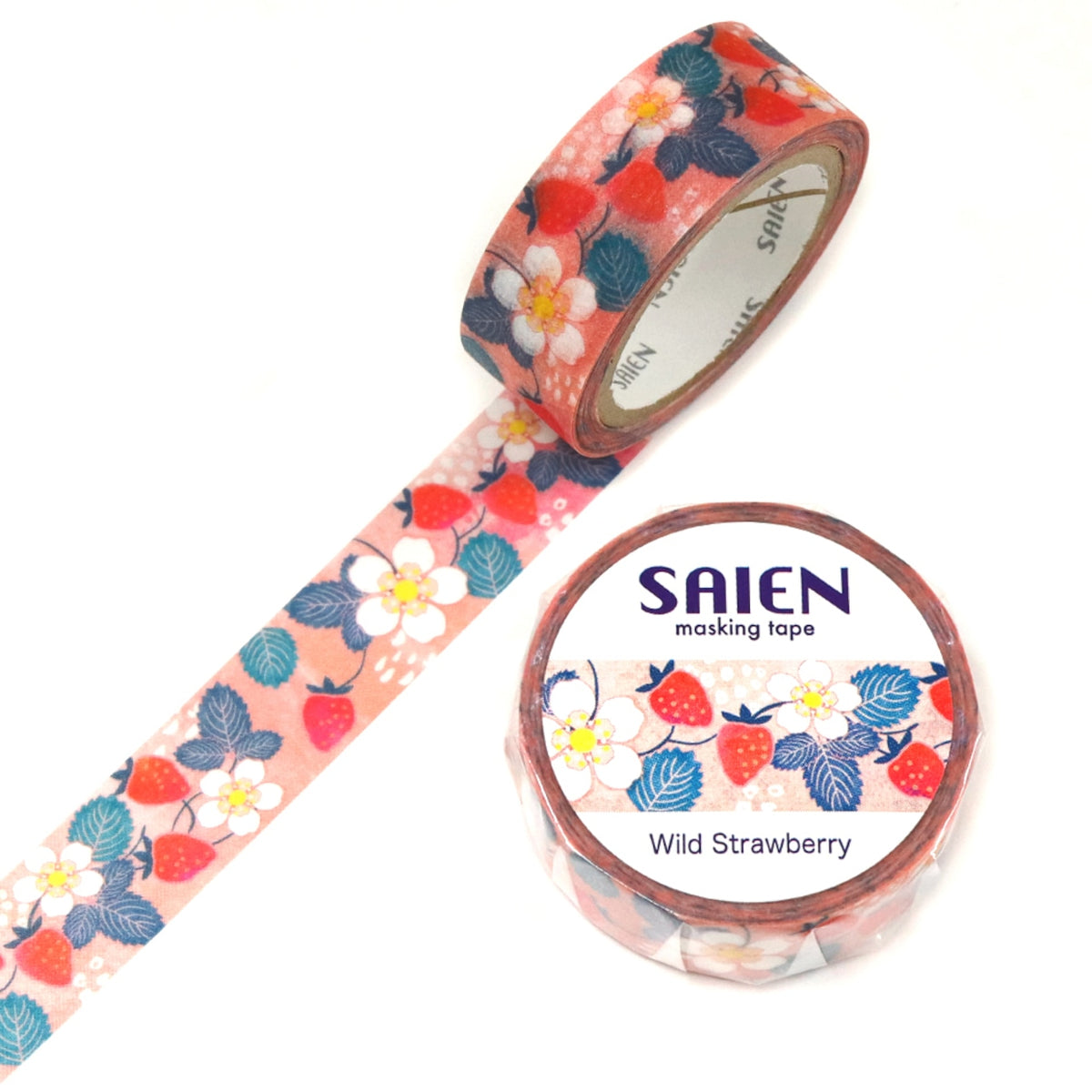 SAIEN Washi Tape - Wild Strawberry (UR-0220)