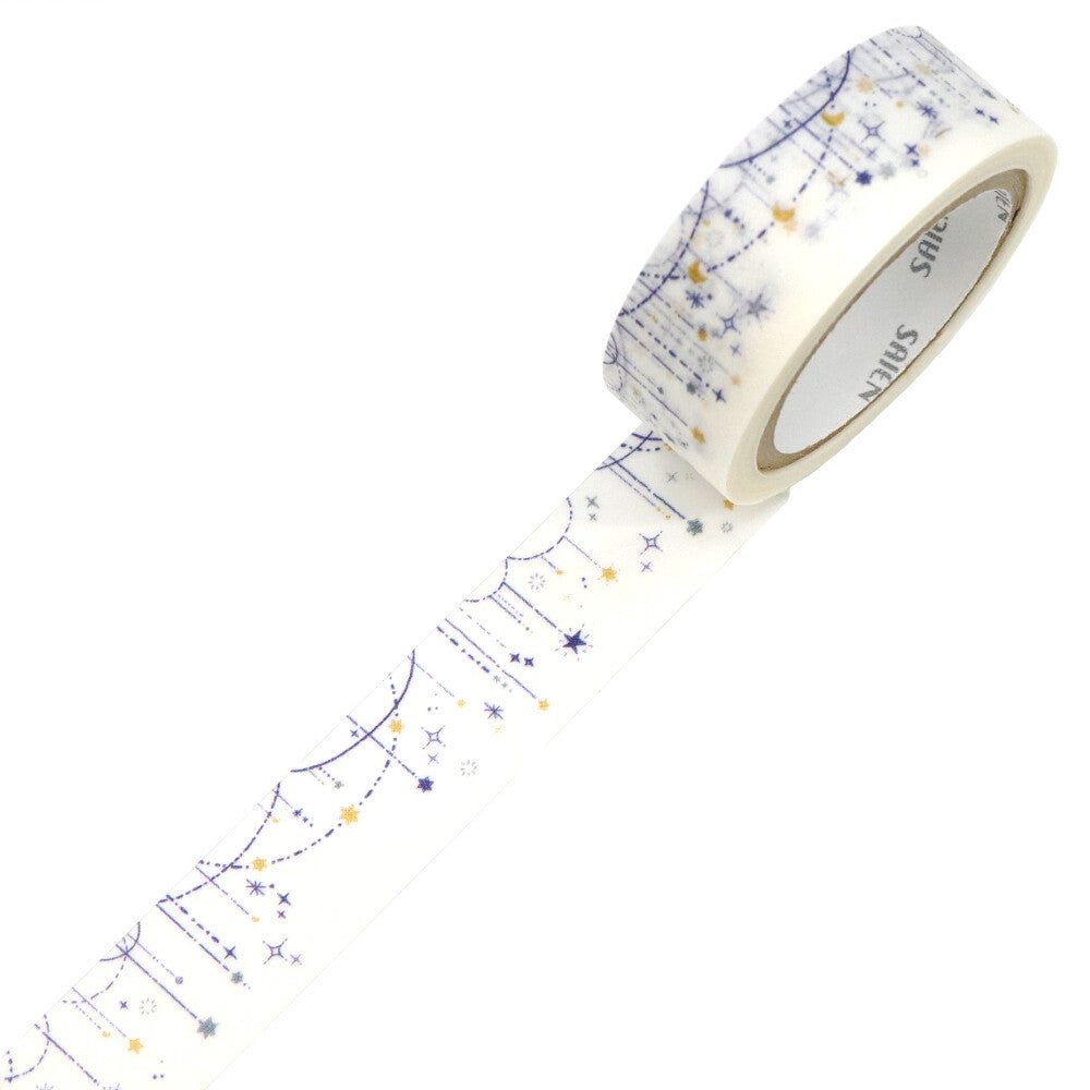Sized at 15mm × 7m, this tape pairs SAIEN’s signature watercolor style with the airy texture of traditional Japanese paper, making every project feel a little more luminous.