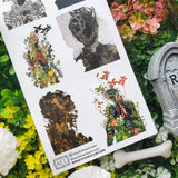 🖤🌿 Step a little closer… @alexeckmanlawn’s hauntingly surreal figures blur the line between the living and.. What’s beyond that. It’s got skeletons tangled in wild blooms, haunting figures breaking through decay, and roots, branches, and bones all colliding in the coolest way. It’s dark, overgrown, and wildly beautiful.