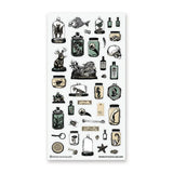 🦴 Step into a shadowy collector’s study with @whiteriverartstudio’s beautifully eerie sheet, filled with preserved specimens, glass jars, bones, skulls, sea creatures, botanicals, and curious little relics. With its antique museum feel and moody natural history details, this sheet is perfect for anyone drawn to the strange, the beautiful, and the wonderfully mysterious.