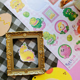 💕🦖 Although they may be large and mighty, this lovable set of dinosaurs by @yetitia.illustration is bursting with cuteness! From munching on cookies to having a tea party, who wouldn’t want to befriend these darling dinos?