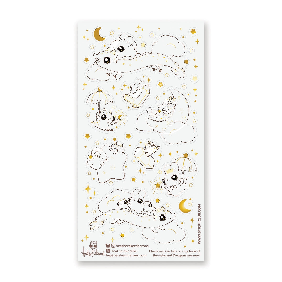 🐰🐉 When the stars begin to twinkle, @heathersketcheroos’ sleepy bunnehs hitch rides on friendly dwagons, sail on clouds, and nap on crescent moons. Every night is an adventure, every dream a new chapter in their whimsical, star-sprinkled journey.