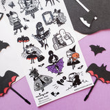 🖤🎀 These ghoulish gals by @miznawada have killer style—bat capes, spiderweb umbrellas, matching with their ghost BFFs for movie night (popcorn mandatory), and slaying every look from cemetery-chic to vampire glam. It’s giving goth girl energy with a sprinkle of mischief and a whole lot of cute. Catch us summoning spirits and fashion inspo.