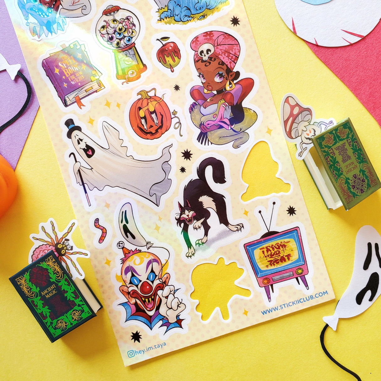 STICKII - Retro Fright Night Sticker Sheet