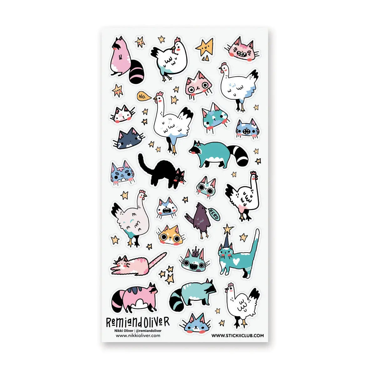 STICKII - Sassy Lil’ Critters Sticker Sheet – Little Craft Place