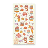 STICKII - Sea Sweets Sticker Sheet

🍦🐚 Get ready for an undersea foodie adventure with @creamiboba’s adorable little sea otter! We're splashing into a world of sweet ocean-inspired treats - imagine biting into a fin-tastic ice cream, munching on adorable starfish cookies, and savoring delightful turtle macarons. Can you believe all these yummy treasures were hiding beneath the waves? Tell us which underwater sweet makes your heart swim with joy! ✨

Art by: @creamiboba
Top Coating: Holo glitter
Adhesive La