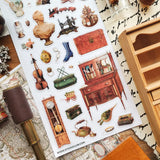 STICKII - Treasured Antiques Sticker Sheet

🕰️🧳 Brimming with timeworn treasures, this sheet feels like a quiet afternoon spent wandering through an antique shop. From ornate clocks and old sewing machines to travel trunks, violins, gramophones, and carefully kept curios, each piece captures the charm of objects with a story to tell. Perfect for adding a little old-world elegance, mystery, and nostalgia to your pages.

Top Coating: None
Adhesive Layer: Paper
Backing Layer: Paper
6.69" x 3.54".
Weight - 0.