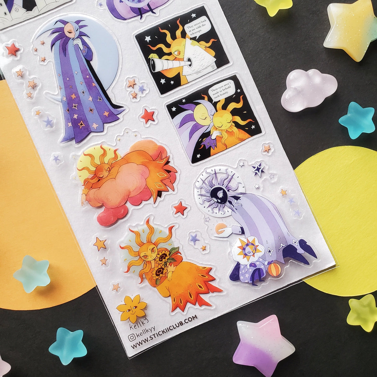 🌞🌜 Meet @kellkyy’s radiant sun-and-moon duo! These two celestial buddies prove that opposites don’t just attract, they create pure magic together. From swapping stargazing secrets to snoozing on fluffy clouds, they’re the ultimate sky-besties keeping the cosmos in perfect, whimsical harmony. Shine bright, drift softly, and let their stellar friendship light up your orbit!