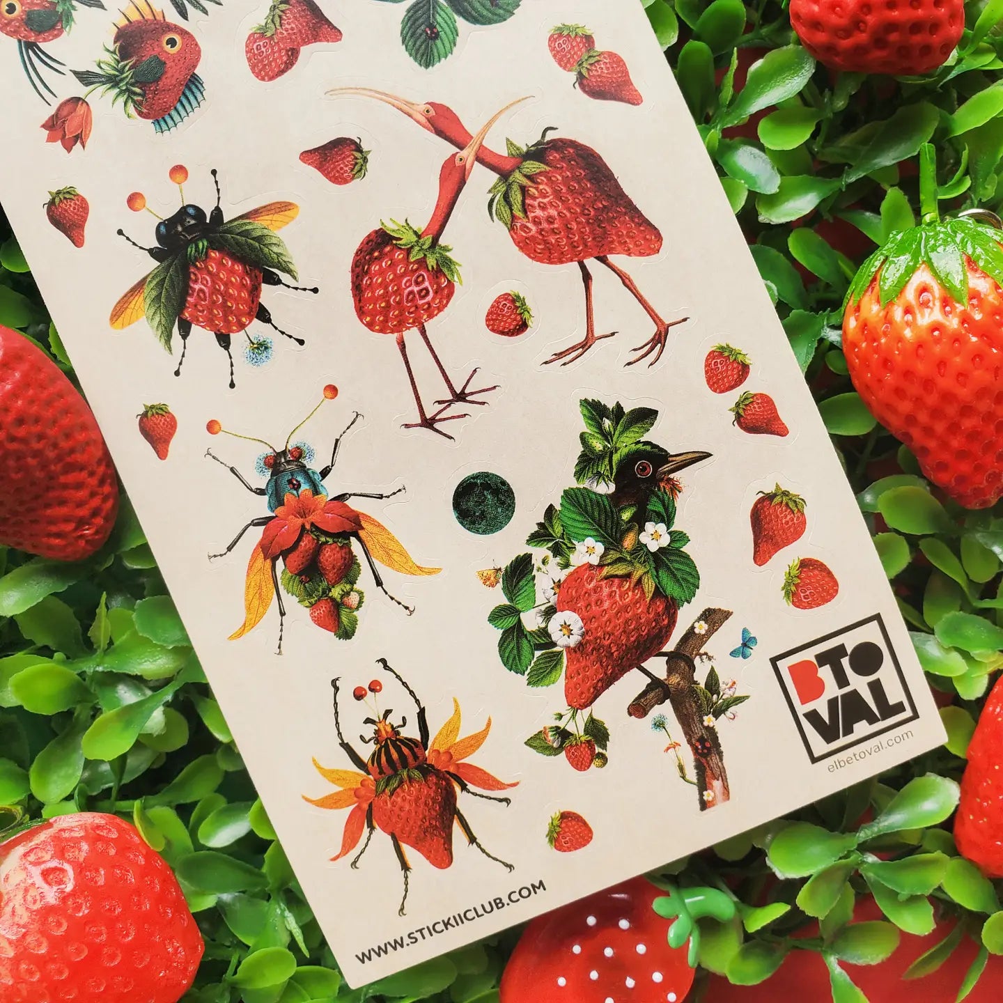 STICKII - Strawberry Menagerie Sticker Sheet
