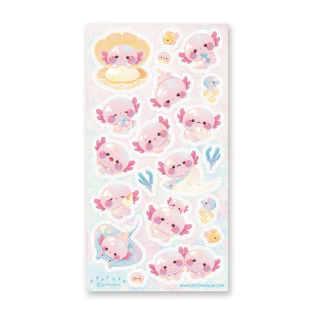 STICKII Adorable Axolotls Sticker Sheet
