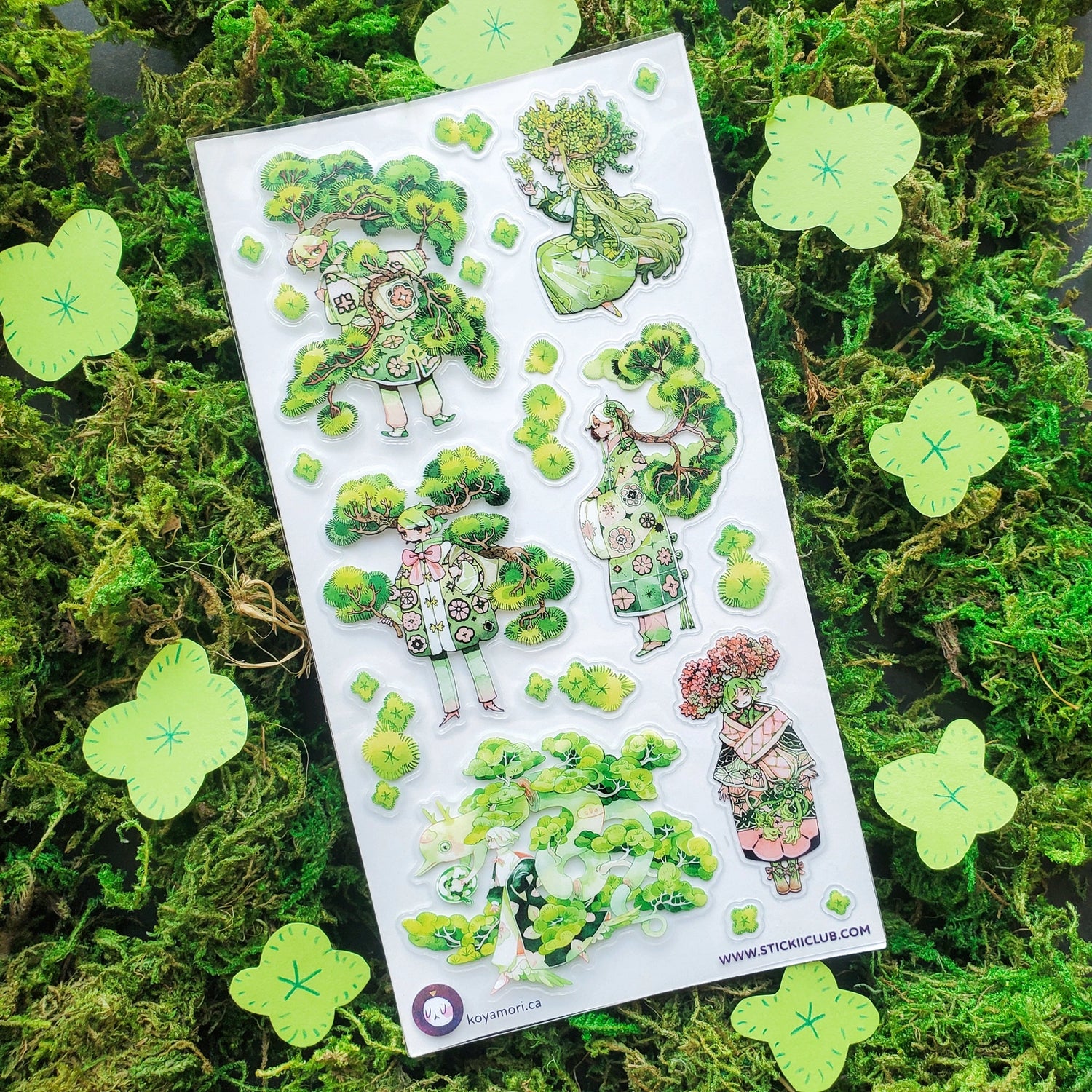 STICKII - Bonsai Beauties Sticker Sheet  Little Craft Place