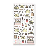 🍔🐸 Say hello to the cutest chef in town! @keziacreations’ adorable little froggy is busy in the kitchen flipping patties and serving up smiles. From sizzling burgers to crispy fries and fizzy drinks, this tiny chef is here to make your heart (and tummy) hoppy.

Art by: @keziacreations

Top Coating: None
Adhesive Layer: Paper
Backing Layer: Clear PET
6.69" x 3.54".
Weight - 0.03lbs.
1 sheet included&nbsp;