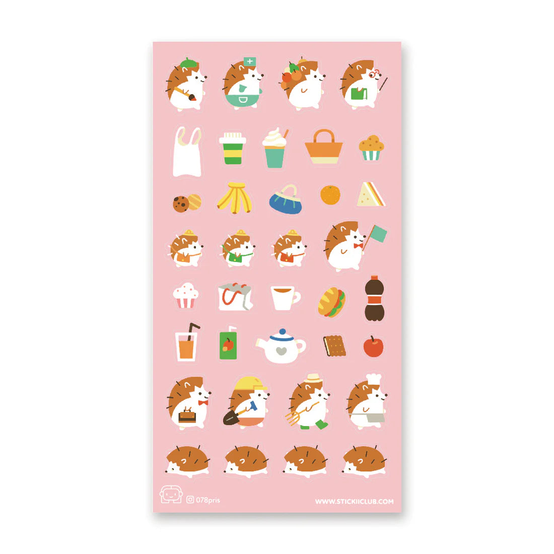 STICKII Career Critters Sticker Sheet