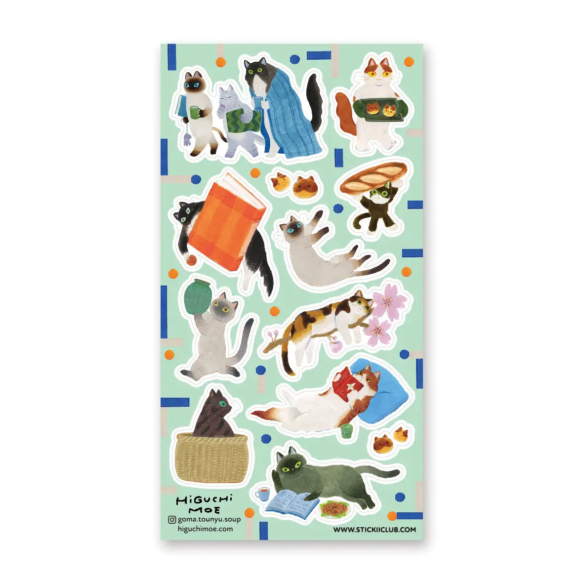 STICKII Charming Cats Sticker Sheet
