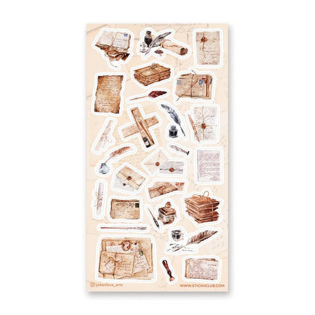 STICKII Classic Correspondence Sticker Sheet Vintage