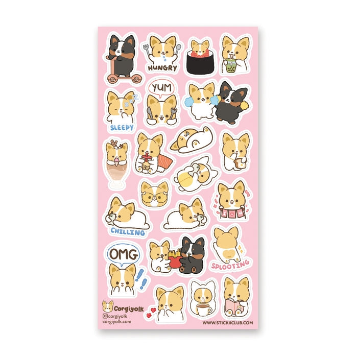 STICKII Corgi Cuties Sticker Sheet