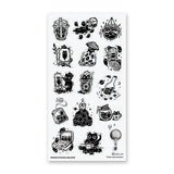STICKII Curious Cats Sticker Sheet Black Kitty