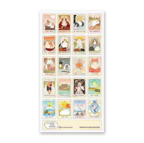 STICKII Guinea Pig Tarot Sticker Sheet