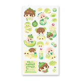🍈🧃 Craving something delish and refreshing? From bubbly drinks to fluffy buns, look no further than @nao.paperie’s kawaii crew. Packed with fizzy melon sodas, turtle-shaped melonpan, honeydew slices, and the sweetest melon-loving friends.

Art by: @nao.paperie

Top Coating: None
Adhesive Layer: Paper
Backing Layer: Clear PET
6.69" x 3.54".
Weight - 0.03lbs.
1 sheet included&nbsp;