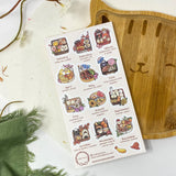 STICKII Monthly Bento Boxes Sticker Sheet