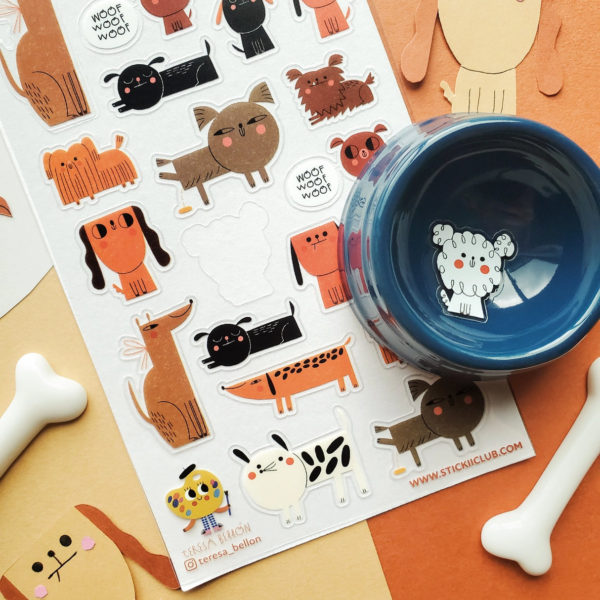 STICKII Pawfect Pups Sheet

🐕💖 Come hang with the wildest pack at the dog park! From the fluffy to the sassy to the ultimate nap champion (we see you, sleepy pup!), @teresa_bellon’s lovable crew is here to bring all the tail wags and snuggles.