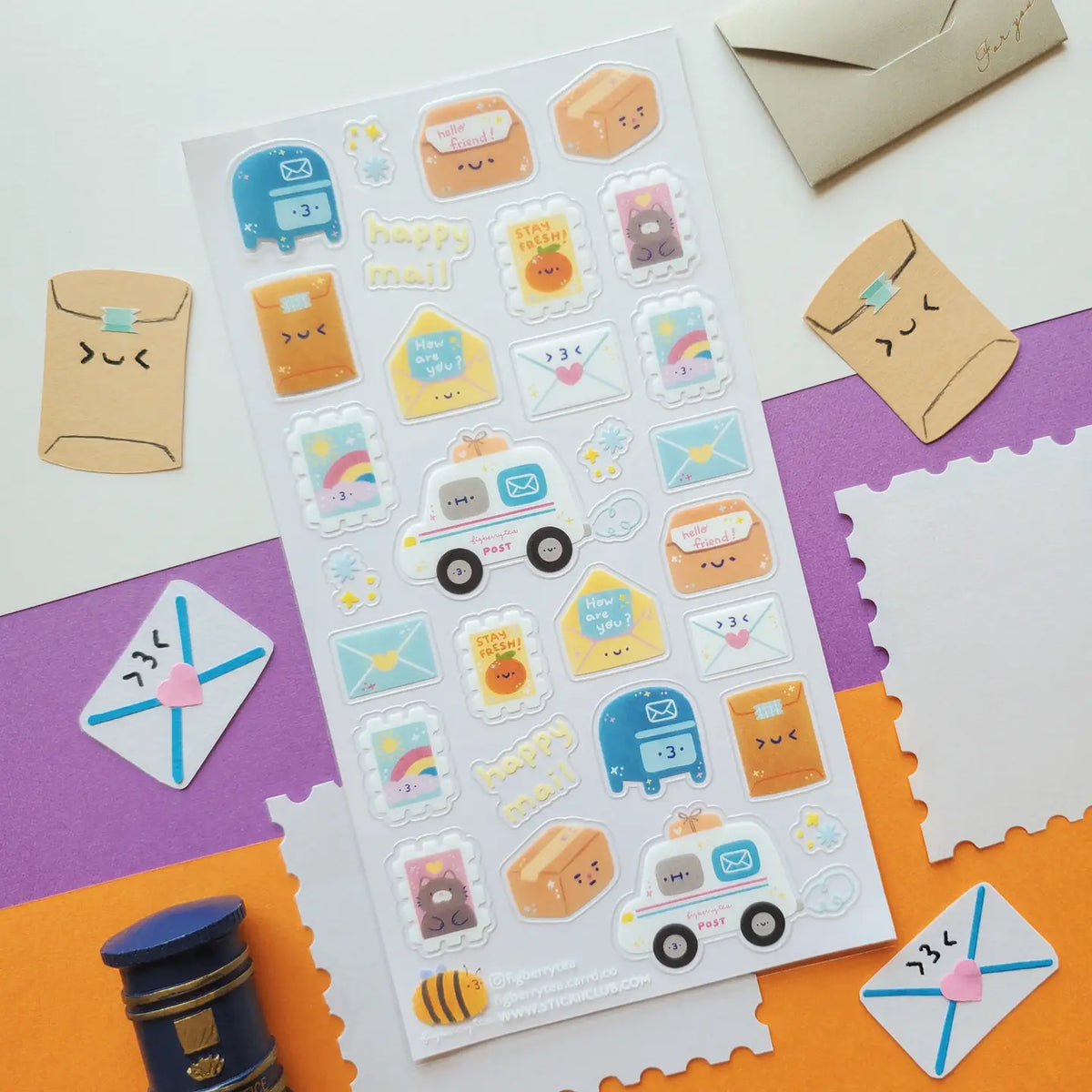 STICKII - Postmarked with Love Sticker Sheet – Little Craft Place
