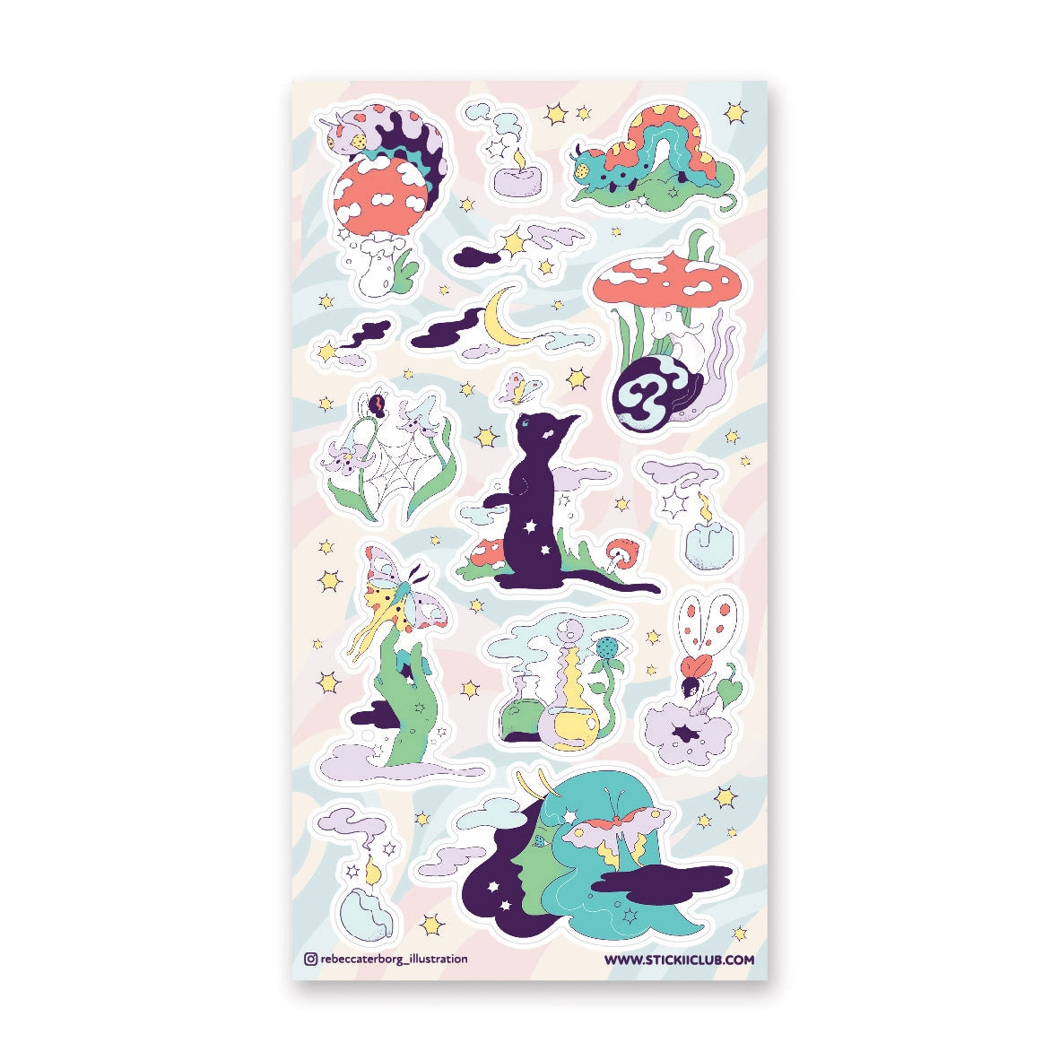 STICKII Psychedelic Forest Sticker Sheet