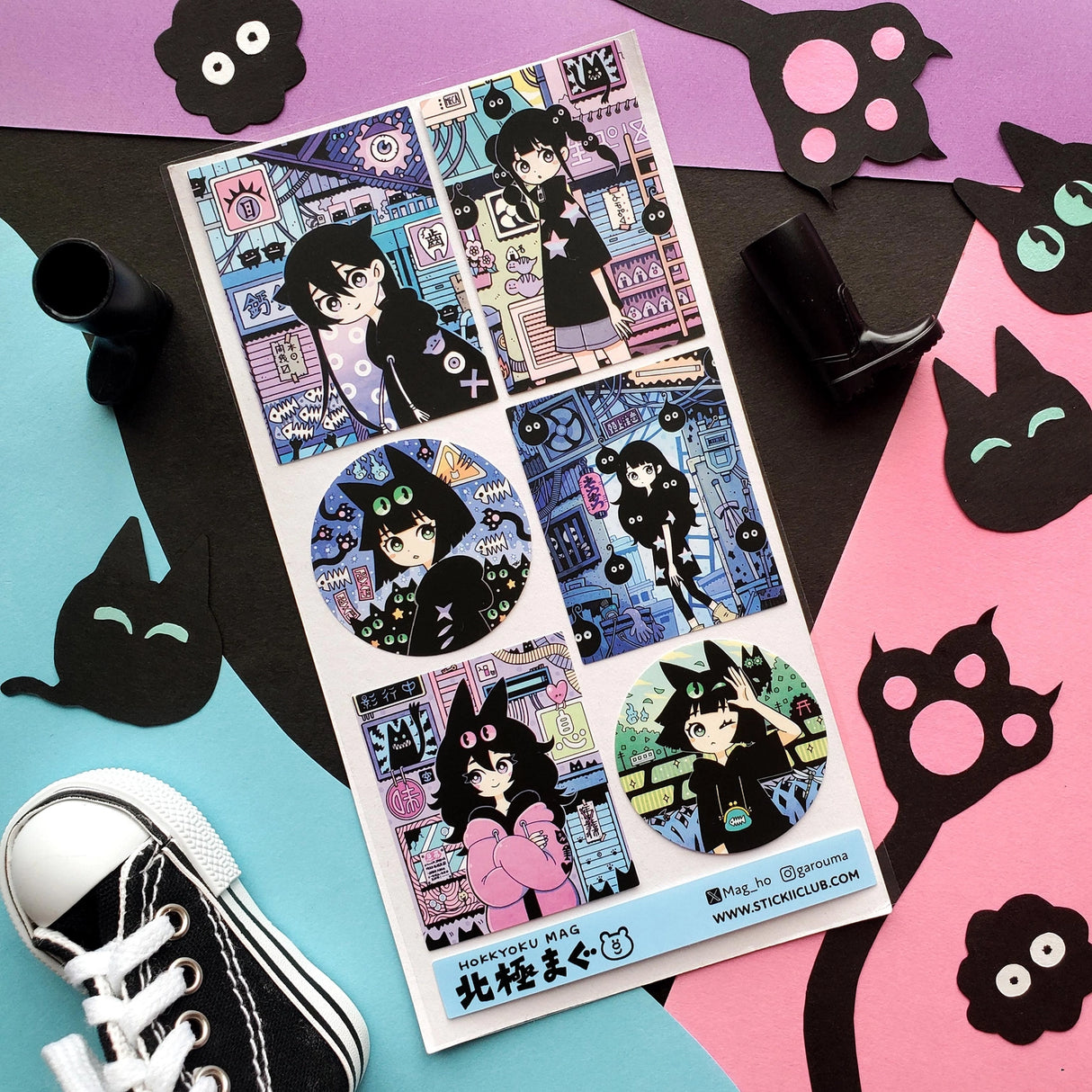 STICKII Purr-Fect Fashions 2 Sticker Sheet