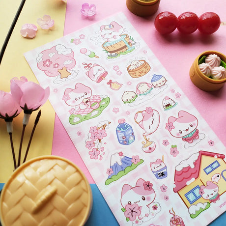 STICKII Sakura Snow Day Sticker Sheet