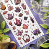 🫖✨ These enchanted pots and cups aren’t just for sipping—they’re hiding dragon guardians, crystal clusters, cosmic owls, and mushroom charms inside their swirling designs. Whether they’re steeping starlight, conjuring cosmic blends, or serving up a dash of forest magic, this mystical tea party is ready to pour a whole lot of wonder into your day!