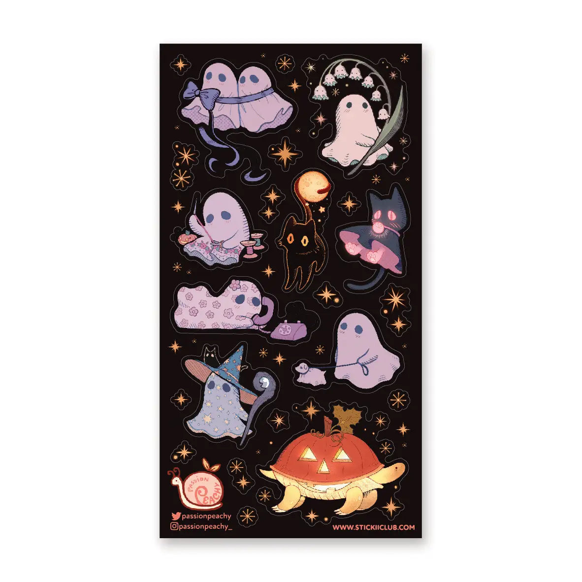 STICKII Starlit Ghosties Sticker Sheet