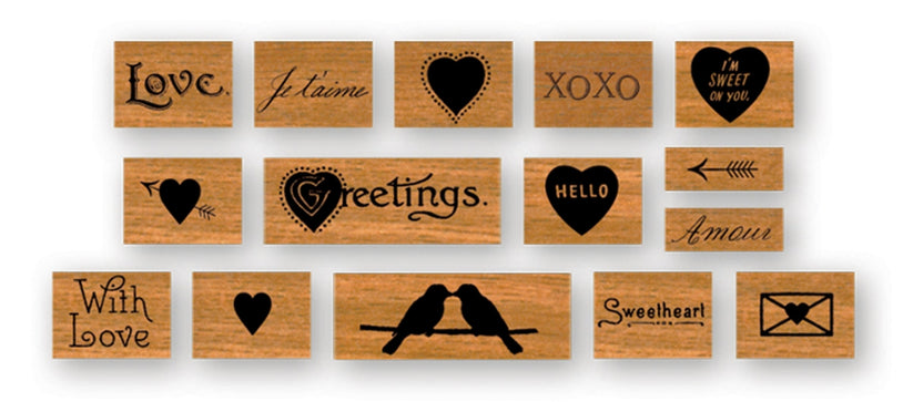 Love Rubber Stamp Set