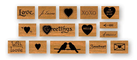 Love Rubber Stamp Set